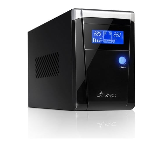 Источник бесперебойного питания SVC ИБП Л-И 1200ВА/720Вт V-1200-F-LCD 1