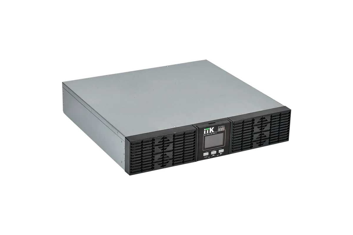 Источник бесперебойного питания ITK Online Rackmount EOR-0001KVA-1-L / 1000 ВА / 1000 Вт / 6 x IEC 320 C13 / без АКБ