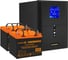 Комплект ИБП ExeGate EX295989RUS+батарея33Aч EX285664RUS 2 шт., инвертор, синус, для котла SineTowerSZ-2000.LCD.AVR.3SH.1C13.USB2000VA1600W, чистая синусоида, LCD дисплей, AVR 296838 1