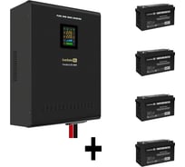 Комплект ИБП ExeGate EX296004RUS+батарея 120Aч EX282988RUS4 штинвертор, синус, для котла, настенный FineSineSX-5000.LCD.AVR.2SH.T5000VA3500W, чистая синусоида, цветной LCD-диспл 296671