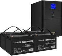 Комплект ИБП ExeGate EX295990RUS+батарея100AчEX282985RUS4шт. инвертор, синус, для котлаSineTowerSZ-3000.LCD.AVR.3SH.1C13.RJ.USB3000VA2400W, чистая синусоида, LCDдисплей, AVR, 3*Schuk 296873
