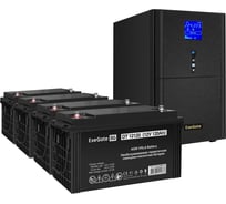 Комплект ИБП ExeGate EX295990RUS+батарея120AчEX282988RUS4шт. инвертор, синус, для котлаSineTowerSZ-3000.LCD.AVR.3SH.1C13.RJ.USB3000VA2400W, чистая синусоида, LCDдисплей, AVR, 3*Schuk 296875