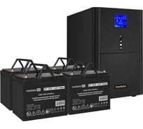 Комплект ИБП ExeGate EX295990RUS+батарея75AчEX282983RUS4шт. инвертор, синус, для котлаSineTowerSZ-3000.LCD.AVR.3SH.1C13.RJ.USB3000VA2400W, чистая синусоида, LCDдисплей, AVR, 3*Schuko 296869