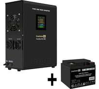 Комплект ИБП ExeGate EX295997RUS+батарея40AчEX282976RUS1шт. инвертор, синус, для котла, настенныйFineSineSX-1000.LCD.AVR.2SH1000VA600W, чистая синусоида, цветнойLCD-дисплей, A 296543
