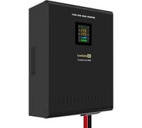 ИБП ExeGate инвертор синус для котла настенный FineSine SX-5000 LCD AVR 2SH T 5000VA/3500W чистая синусоида цветной LCD-дисплей AVR 2 Schuko клеммы линейно-интерактивный внешняя батарея 48В до 200Ач настенный Black 296004