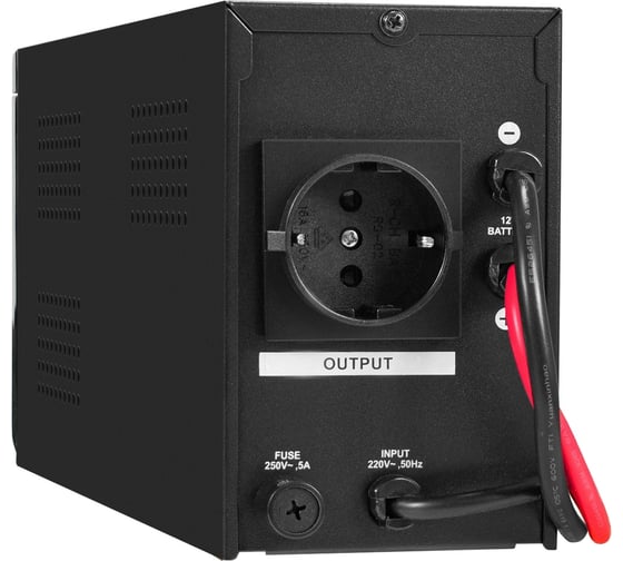 ИБП ExeGate инвертор, синус SineTower SZ-600.LCD.AVR.1SH 600VA 360W, чистая синусоида, LCD дисплей, AVR, 1*Schuko, линейно-интерактивный, внешняя бата 295986