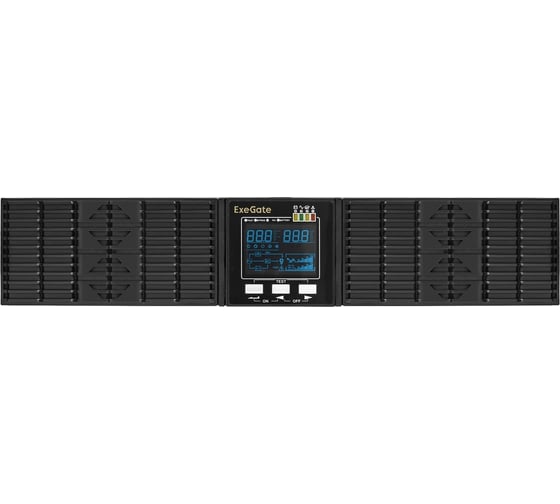 ИБП ExeGate On-line PowerExpert ULS-3000.LCD.AVR.1SH.2C13.USB.RS232.SNMP.2U 3000VA 3000W, On-Line, PF=1, LCD, 1*Schuko+2*C13, RS232, USB, SNMP-slot, Rackmount 2U 293050