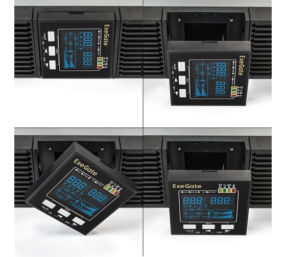ИБП ExeGate On-line PowerExpert ULS-3000.LCD.AVR.1SH.2C13.USB.RS232.SNMP.2U 3000VA 3000W, On-Line, PF=1, LCD, 1*Schuko+2*C13, RS232, USB, SNMP-slot, Rackmount 2U 293050