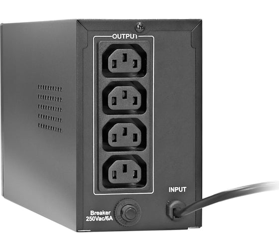 ИБП ExeGate Power Back BNB-450.LED.AVR.4C13 450VA 240W, LED, AVR, 4*C13, металлический корпус, Black 285546