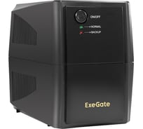 ИБП ExeGate Power Back BNB-500.LED.2SH 500VA 300W, LED, 2*Schuko, Black 294611