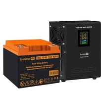 Комплект ExeGate ИБП EX295996RUS + батарея 45Aч EX285666RUS 1шт инвертор, синус, для котла, настенный FineSine SX-800.LCD.AVR.2SH800VA500W, чистая синусоида, цветной LCD-дисплей, AVR 296522