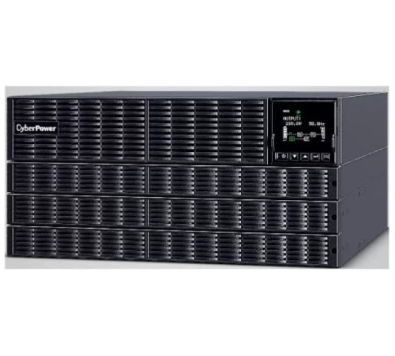 ИБП CYBERPOWER Online 10000VA/10000W USB/RS-232/Dry/EPO/SNMP/CloudCard/(4 IEC С13, 4 IEC C19, terminal block)/bat.detect./МВ NEW OLS10KERT5U 1