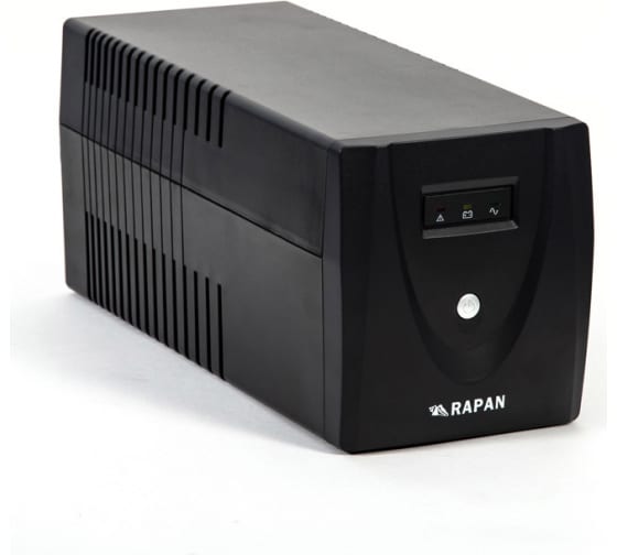 Интерактивный источник питания RAPAN-UPS 1000 220В 1000ВА/600Вт меандр с АКБ 2х7Ач 737 1