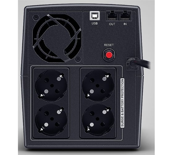 Источники бесперебойного питания ИБП CYBERPOWER Line-Interactive 1500VA/900W USB/RJ11/45/USB (4 EURO) charger A/C NEW UT1500EG