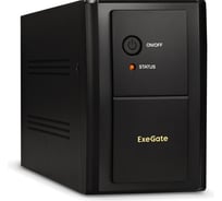 ИБП ExeGate SpecialPro UNB-1000.LED.AVR.4SH.RJ.USB 1000VA/650W,LED, AVR,4 Schuko, RJ45/11,USB, металлический корпус, Black 233128