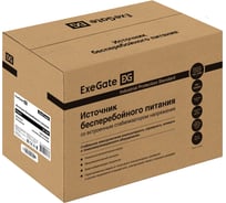 Комплект ИБП ExeGate EX295987RUS + батарея 75Aч EX285653RUS 2шт инвертор, синус, для котла SineTower SZ-1000.LCD.AVR.2SH.1C13.USB 1000VA/800W, чистый синусои 296801