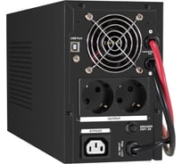 Комплект ИБП ExeGate EX295988RUS + батарея 75Aч EX285653RUS 2шт инвертор, синус, для котла SineTower SZ-1500.LCD.AVR.2SH.1C13.USB 1500VA/1200W, чистый синусо 296824
