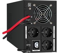 Комплект ИБП ExeGate EX295990RUS + батарея 100Aч EX285656RUS 4шт инвертор, синус, для котла SineTower SZ-3000.LCD.AVR.3SH.1C13.RJ.USB 3000VA/2400W, чистый си 296874