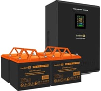 Комплект ExeGate ИБП EX296004RUS + батарея 75Aч EX285653RUS 4шт инвертор, синус, для котла, настенный FineSine SX-5000.LCD.AVR.2SH.T 5000VA/3500W 296666