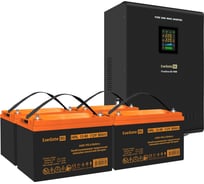 Комплект ExeGate ИБП EX296005RUS + батарея 90Aч EX285655RUS 4шт инвертор, синус, для котла, настенный FineSine SX-7000.LCD.AVR.2SH.T 7000VA/5000W 296691