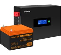 Комплект ИБП ExeGate EX295993RUS + батарея 26Aч EX285663RUS 1шт инвертор, синус, для котла, PF=1, настенный IdealSine SR-1000.LCD.2SH 1000VA/1000W, чистая синусоида 297404