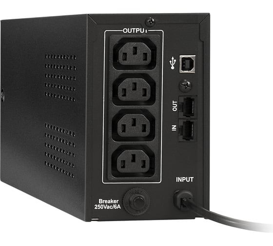 Источник бесперебойного питания ExeGate SpecialPro Smart LLB-600.LCD.AVR.C13.RJ.USB 600VA/360W, LCD, AVR, 4хC13, RJ45/11, USB 285579