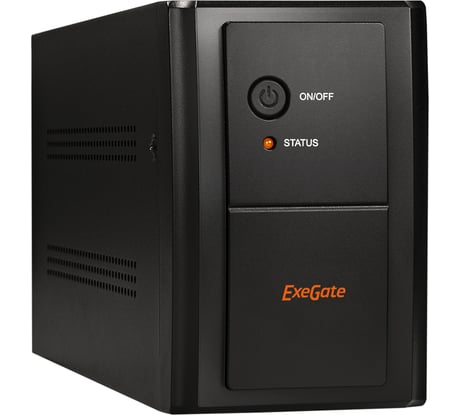 Источник бесперебойного питания ExeGate SpecialPro UNB-1000.LED.AVR.EURO.RJ.USB <1000VA/650W,LED, AVR,4 евро, RJ45/11,USB,Black> 212518
