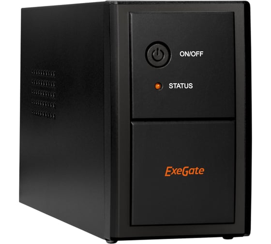 Источник бесперебойного питания ExeGate SpecialPro UNB-400.LED.AVR.EURO <400VA/240W, LED, AVR,2 евророзетки, Black> 285525 1