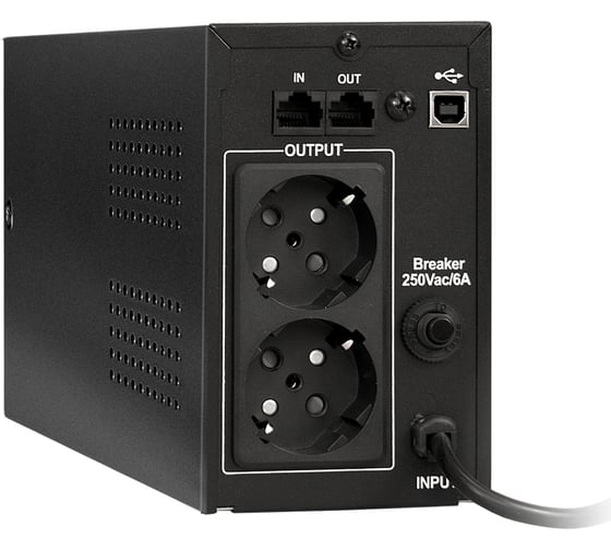 Источник бесперебойного питания ExeGate SpecialPro Smart LLB-600.LCD.AVR.EURO.RJ.USB <600VA/360W, LCD, AVR, 2евро, RJ45/11, USB> 285580