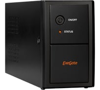 Источник бесперебойного питания ExeGate SpecialPro UNB-600.LED.AVR.EURO <600VA/360W, LED, AVR, 2 евророзетки, Black> 285603