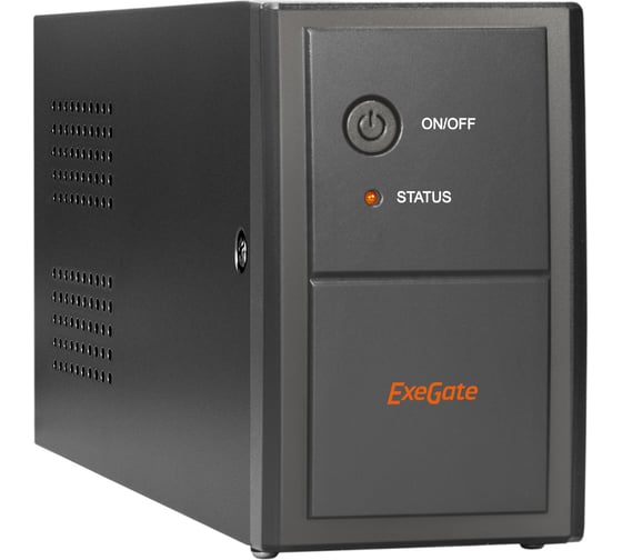 Источник бесперебойного питания ExeGate Power Back BNB-850.LED.AVR.EURO.RJ <850VA/480W, LED, AVR, 2 евророзетки, RJ45/11, Black> 285475 1
