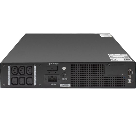 Источник бесперебойного питания On-line ExeGate PowerExpert ULS-3000.LCD.AVR.C13.USB.RS232.SNMP.2U <3000VA/3000W, 6хC13, RM/Tower> 285648