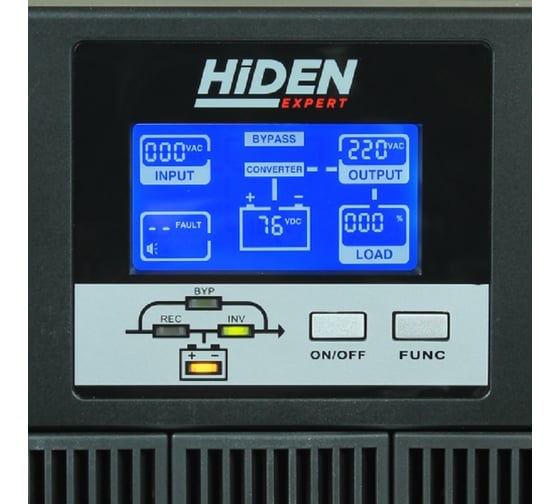 Источник бесперебойного питания HIDEN EXPERT 1 kVA/0,9 kW 3хАКБ внешние 36В ЗУ 10А UDC9201H-36