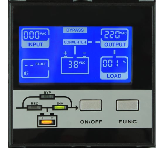 Источник бесперебойного питания HIDEN EXPERT 3 kVA/2,7 kW, 8хАКБ внешние, 96В, ЗУ 8А UDC9203H-RT