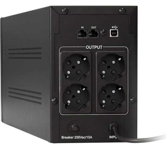 Источник бесперебойного питания ExeGate SpecialPro.Smart.LLB-2000.LCD.AVR.EURO.RJ.USB.2000VA/1200W.LCD.AVR4евроRJ45/11USB.285519