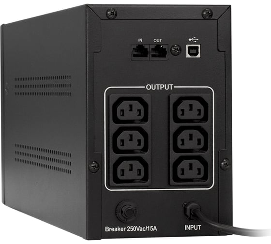 Источник бесперебойного питания ExeGate SpecialPro.Smart.LLB-2000.LCD.AVR.C13.RJ.USB.2000VA/1200W.LCD.AVR.6C13RJ45/11USB.285517