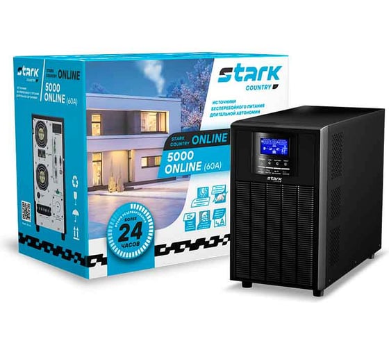 Источник бесперебойного питания Stark Country 5000 online LT, 60А 5000 Online LT (60A)