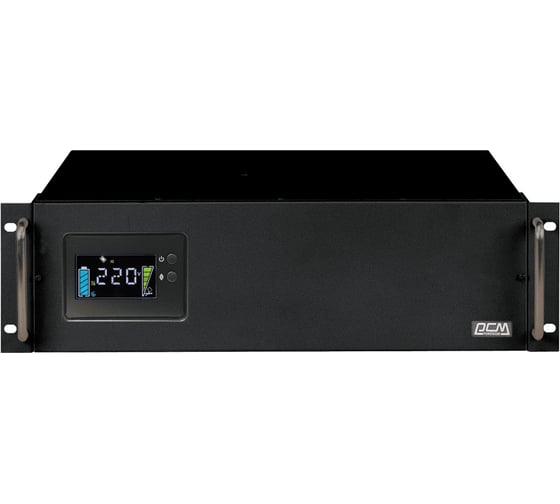 Источник бесперебойного питания Powercom King Pro RM, интерактивная, 2200 ВА/1760 Вт, Rack, IEC KIN-2200AP LCD 1
