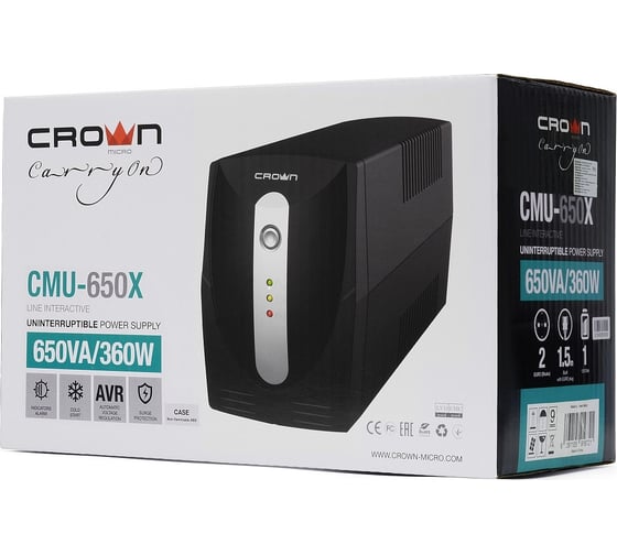 Источник бесперебойного питания CROWN CMU-650X CM000001506