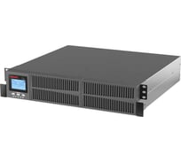 Источник бесперебойного питания DKC серии Small Rackmount, онлайн, 2000 ВА/1800 Вт, 1/1, 8xIEC C13, EPO, USB, RS 232, Rack 2U, з/у 1А, 4x9Ач 1 ШТ SMALLR2A5I