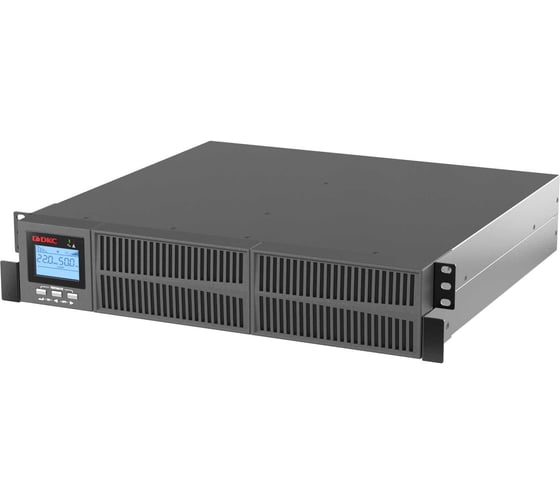 Источник бесперебойного питания DKC серии Small Rackmount, онлайн, 2000 ВА/1800 Вт, 1/1, 8xIEC C13, EPO, USB, RS 232, Rack 2U, з/у 1А, 4x9Ач 1 ШТ SMALLR2A5I