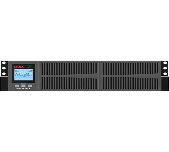 Источник бесперебойного питания DKC серии Small Rackmount, онлайн, 1000 ВА/900 Вт, 1/1, 6xIEC C13,EPO, USB, RS 232, Rack 2U, з/у 1А, 2x9Ач 1 ШТ SMALLR1A5I