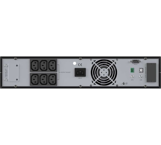 Источник бесперебойного питания DKC серии Small Rackmount, онлайн, 1000 ВА/900 Вт, 1/1, 6xIEC C13,EPO, USB, RS 232, Rack 2U, з/у 1А, 2x9Ач 1 ШТ SMALLR1A5I