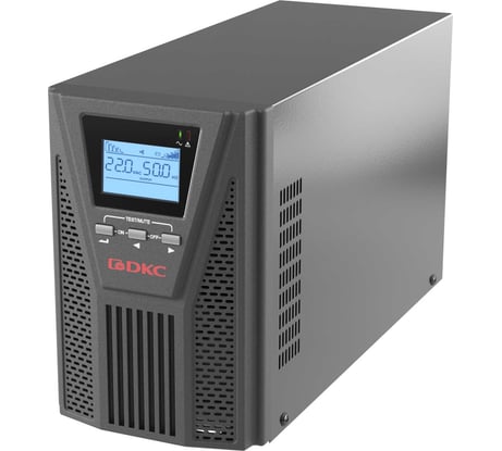 Источник бесперебойного питания DKC серии Small Tower, онлайн, 1000 ВА/900 Вт, 1/1, 2xSchuko, EPO, USB, RS 232, RJ45, з/у 1А, 3x7Ач 1 ШТ SMALLT1A10S