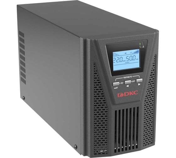 Источник бесперебойного питания DKC серии Small Tower, онлайн, 1000 ВА/900 Вт, 1/1, 2xSchuko, EPO, USB, RS 232, RJ45, з/у 1А, 3x7Ач 1 ШТ SMALLT1A10S
