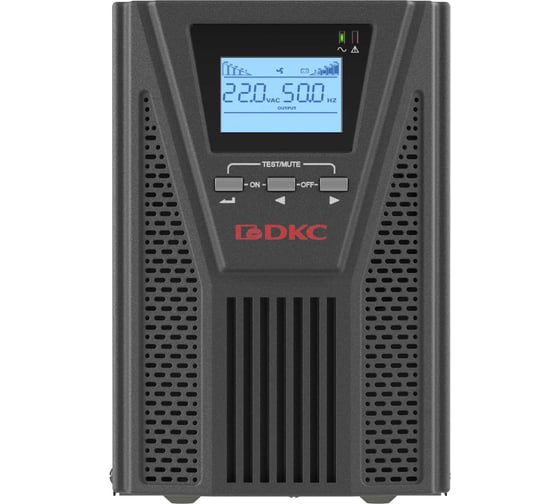 Источник бесперебойного питания DKC серии Small Tower, онлайн, 1000 ВА/900 Вт, 1/1, 2xSchuko, EPO, USB, RS 232, RJ45, з/у 1А, 3x7Ач 1 ШТ SMALLT1A10S