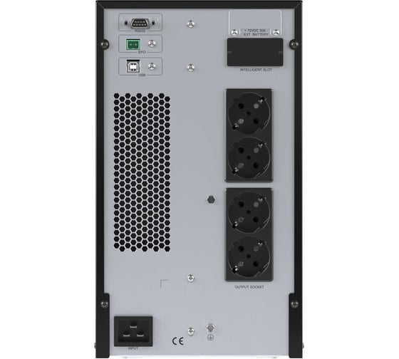 Источник бесперебойного питания DKC серии Small Tower, онлайн, 2000 ВА/1800 Вт, 1/1, 4xSchuko, EPO, USB, RS 232, RJ45, з/у 1А, 6x7Ач 1 ШТ SMALLT2A10S
