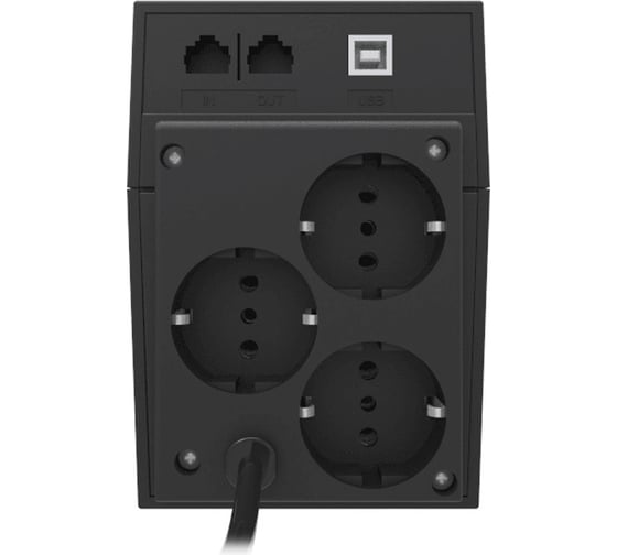 Источник бесперебойного питания Powercom Raptor, Line-Interactive, 600VA / 360W, Tower, Schuko RPT-600A EURO