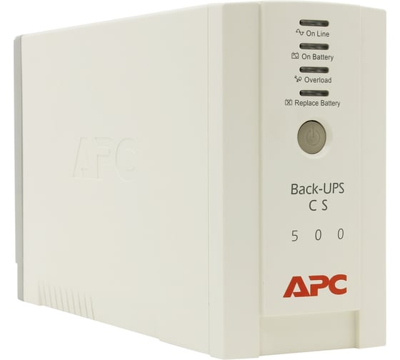 Источник бесперебойного питания APC Back-UPS CS, OffLine, 500VA / 300W, Tower, IEC, USB BK500EI