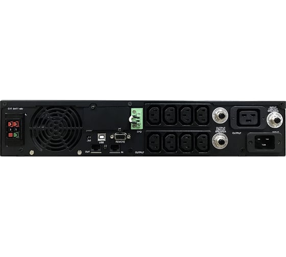 Источник бесперебойного питания Powercom Smart-UPS SMART RT, Line-Interactive, 2000VA/1800W SRT-2000A LCD